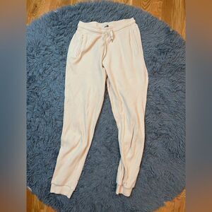 Nude Lucy Cream Beige Waffle Lounge Jogger Pants Size S